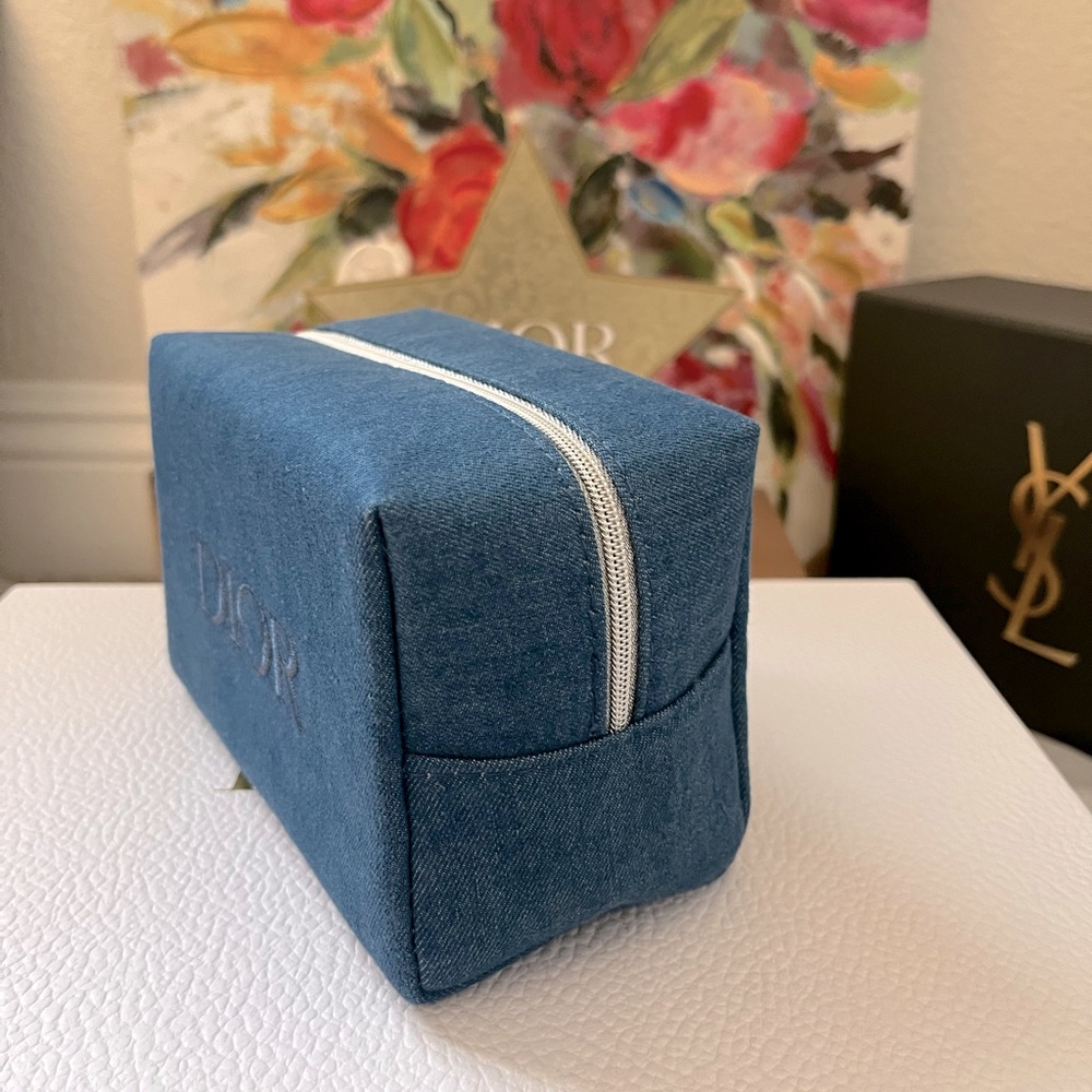 NWOT Dior beauty denim pouch - Picture 4 of 5
